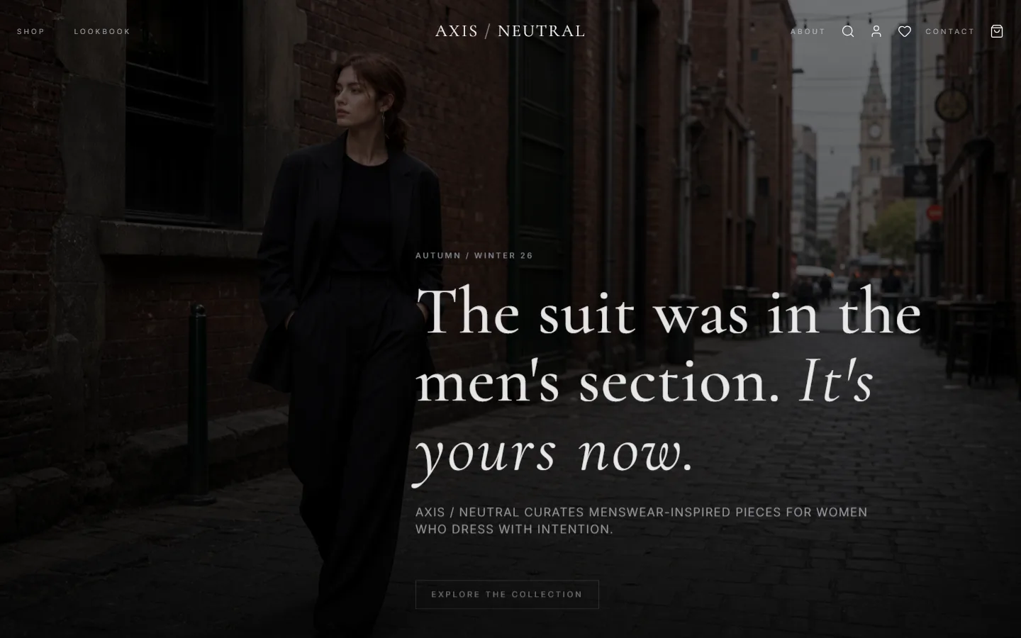 AXIS / NEUTRAL homepage screenshot